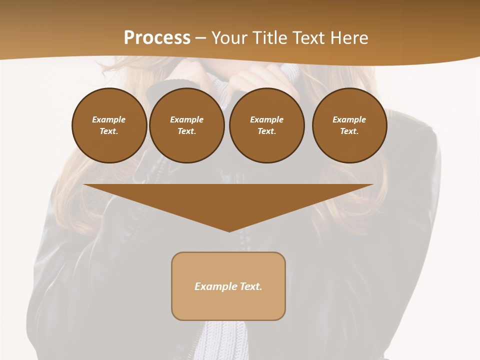 One Thinking Lady PowerPoint Template