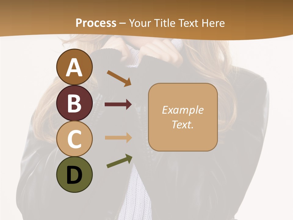 One Thinking Lady PowerPoint Template