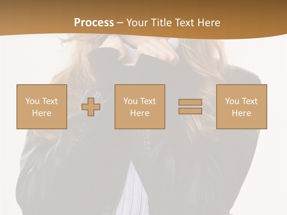 One Thinking Lady PowerPoint Template