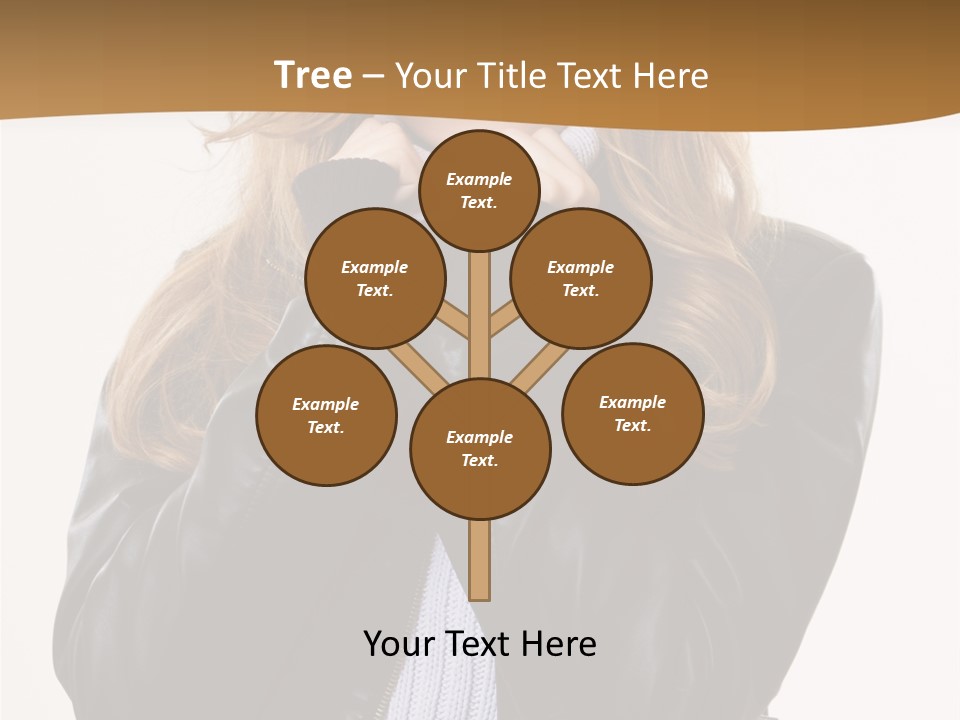One Thinking Lady PowerPoint Template