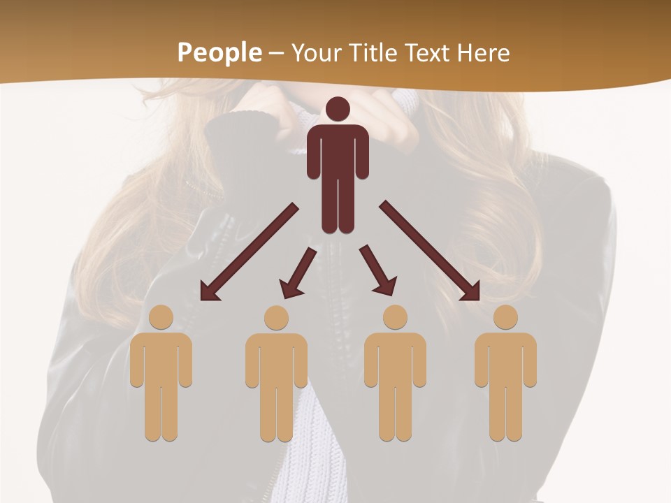 One Thinking Lady PowerPoint Template