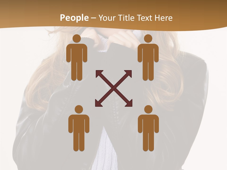 One Thinking Lady PowerPoint Template