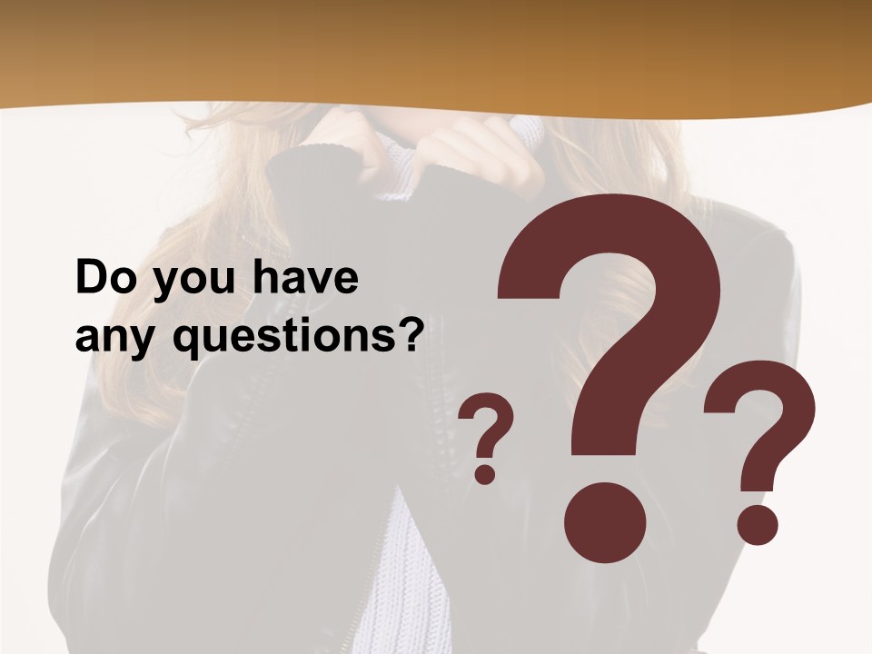 One Thinking Lady PowerPoint Template