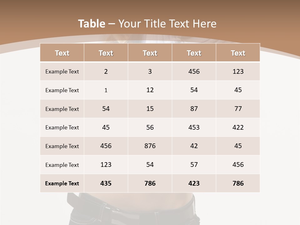 Po Ing Belt Beauty PowerPoint Template