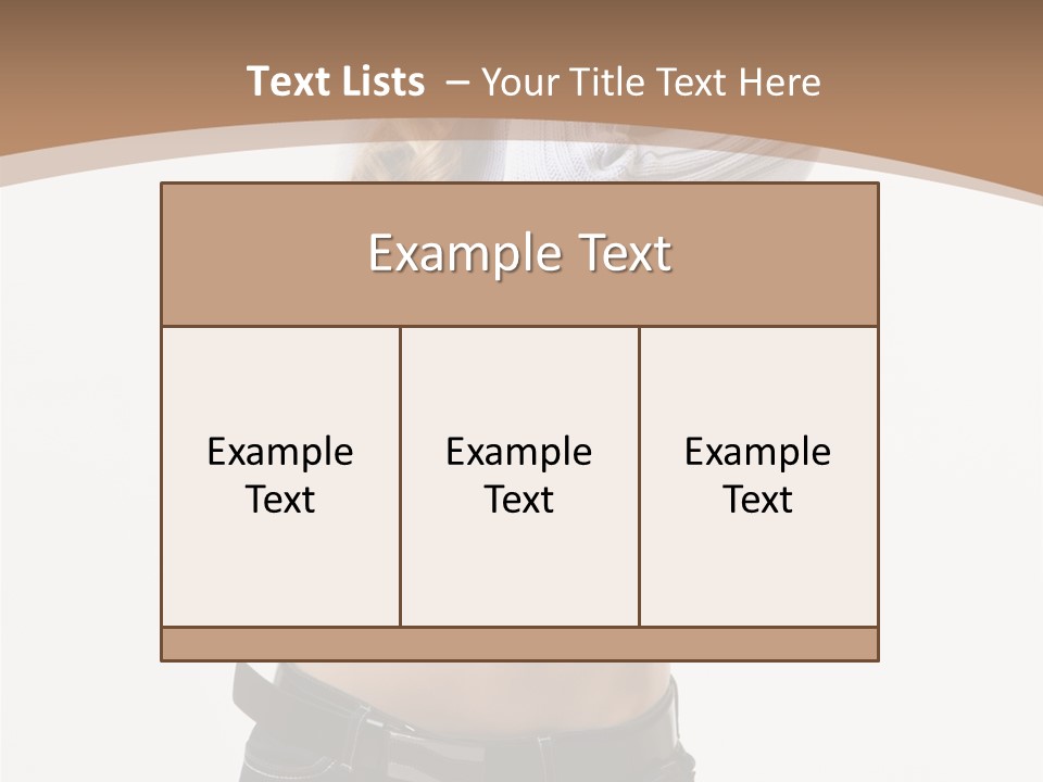 Po Ing Belt Beauty PowerPoint Template