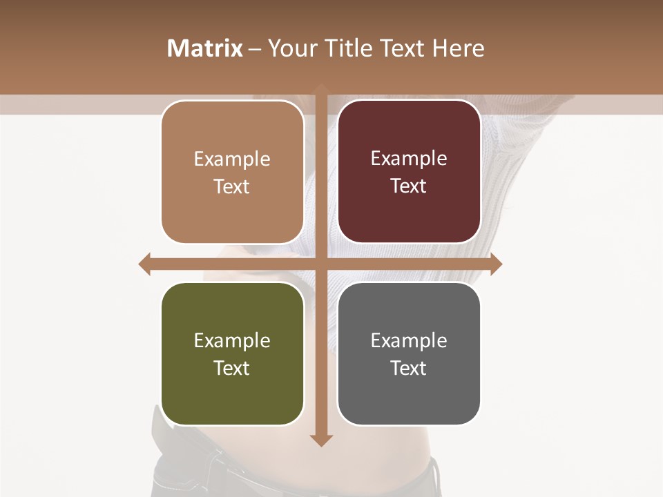 Lady Girl Blue PowerPoint Template