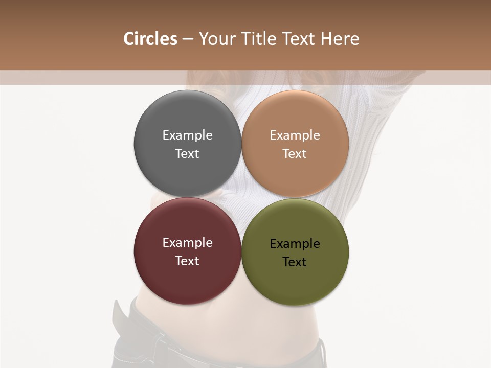 Lady Girl Blue PowerPoint Template