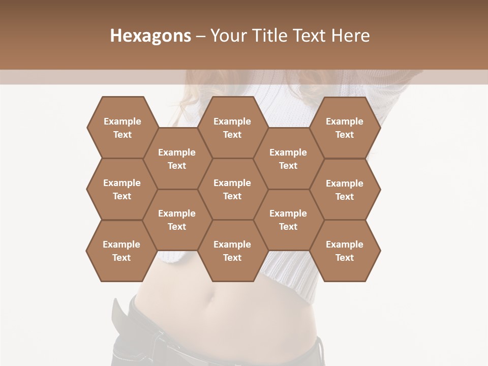 Lady Girl Blue PowerPoint Template