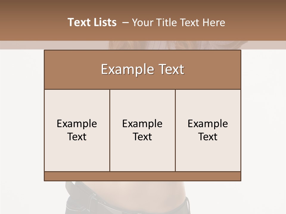 Lady Girl Blue PowerPoint Template