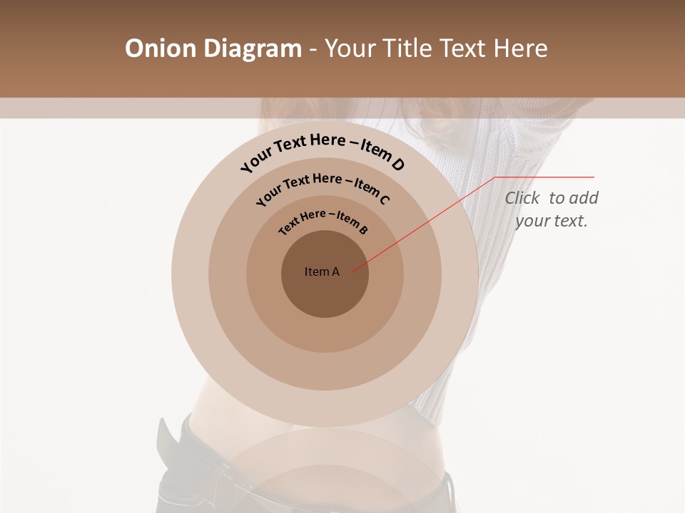 Lady Girl Blue PowerPoint Template