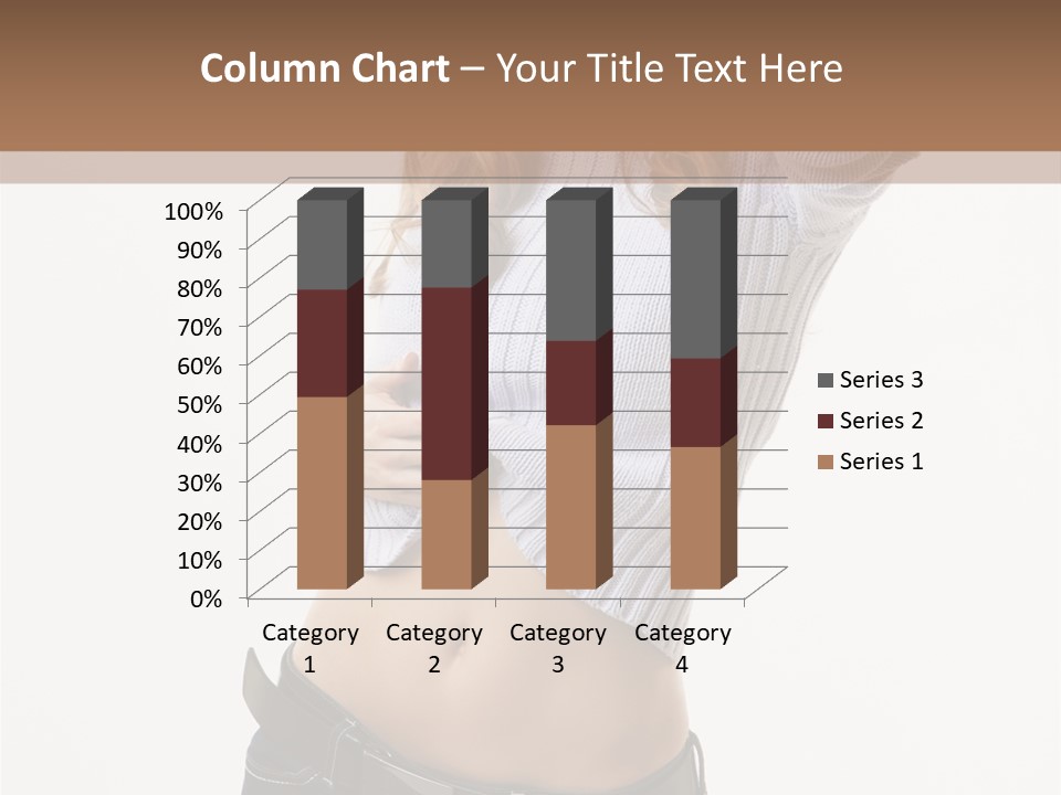 Lady Girl Blue PowerPoint Template