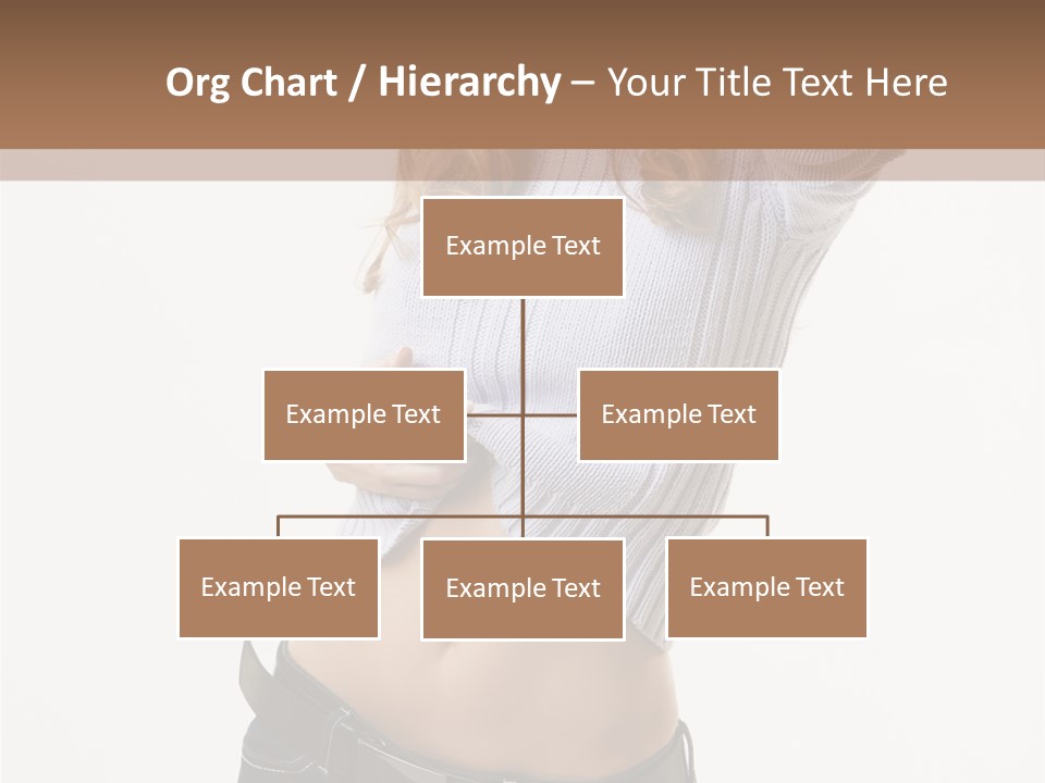 Lady Girl Blue PowerPoint Template