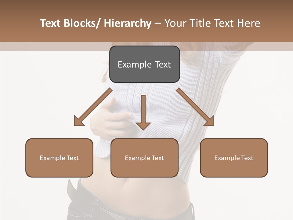 Lady Girl Blue PowerPoint Template