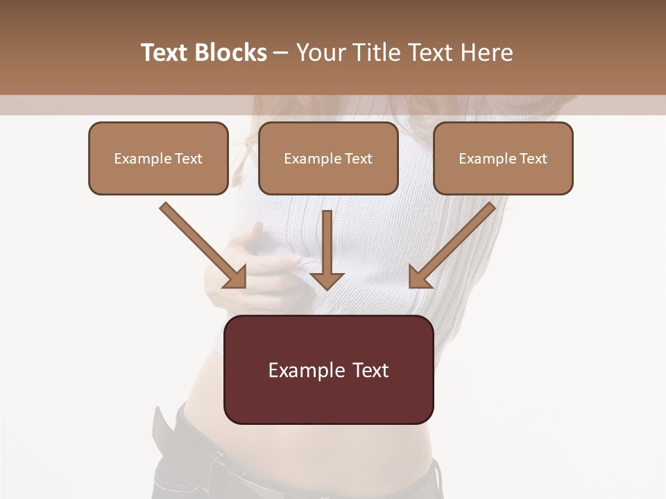 Lady Girl Blue PowerPoint Template