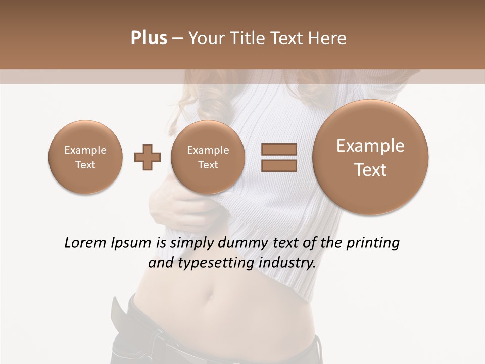 Lady Girl Blue PowerPoint Template