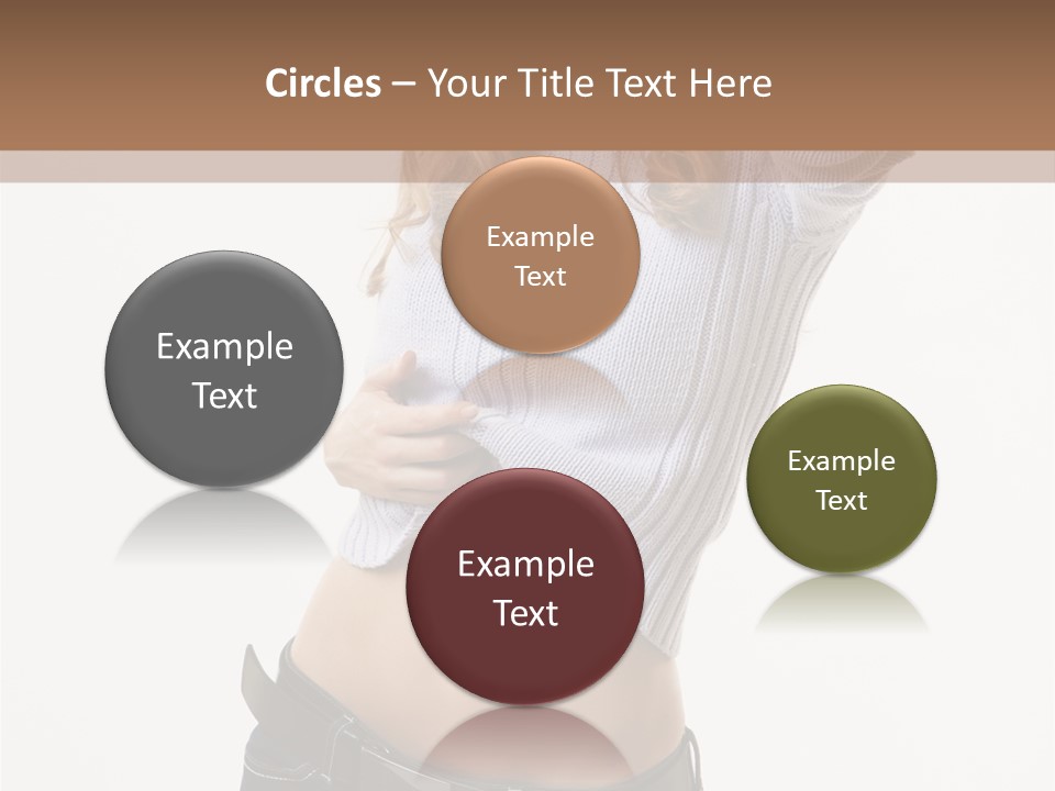 Lady Girl Blue PowerPoint Template