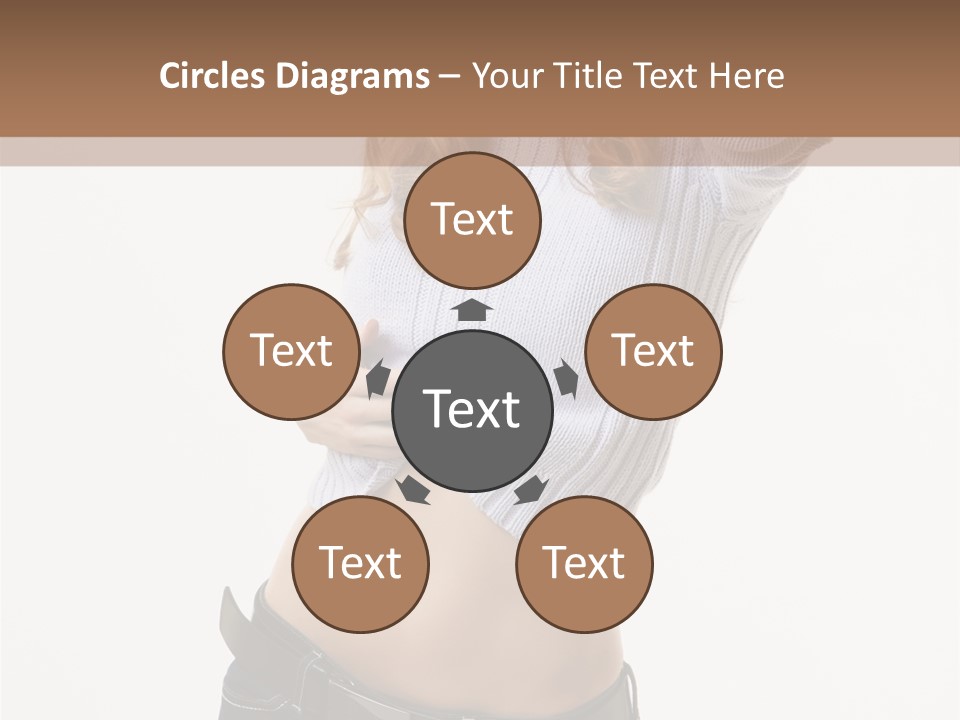 Lady Girl Blue PowerPoint Template