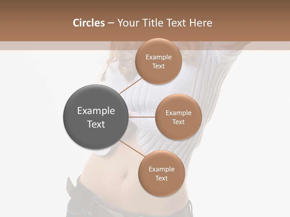 Lady Girl Blue PowerPoint Template