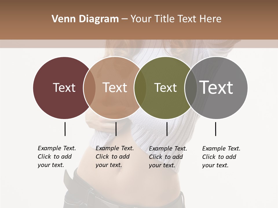 Lady Girl Blue PowerPoint Template