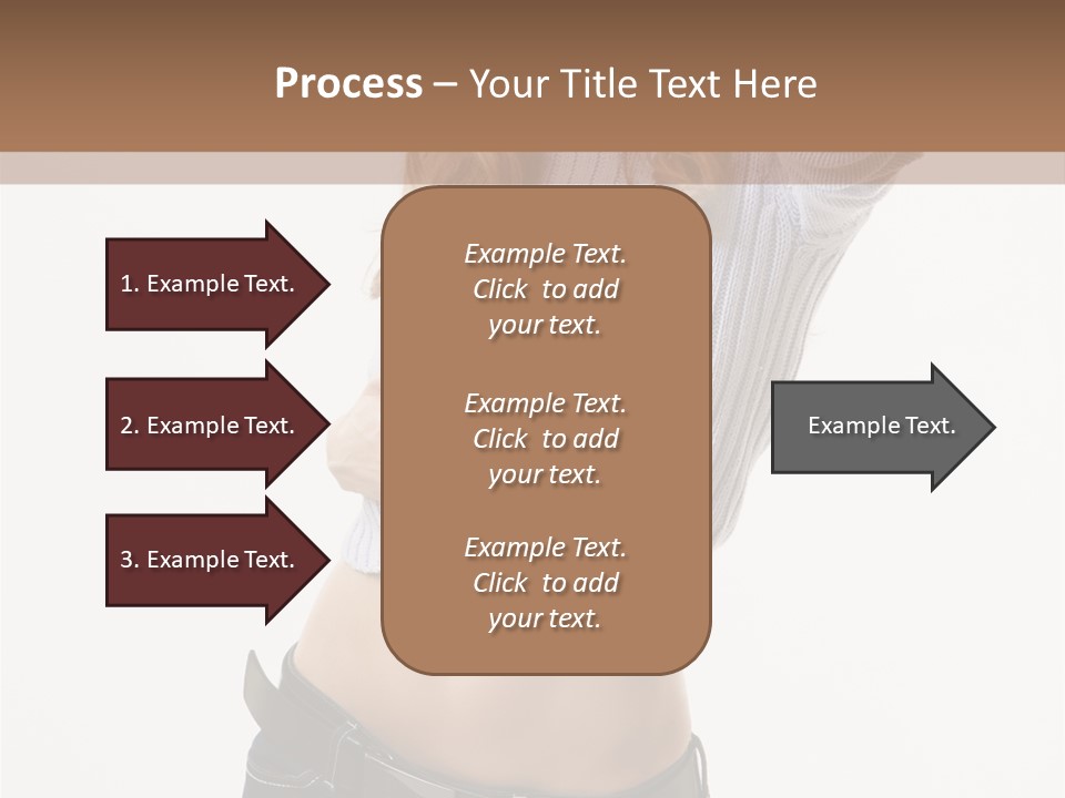 Lady Girl Blue PowerPoint Template