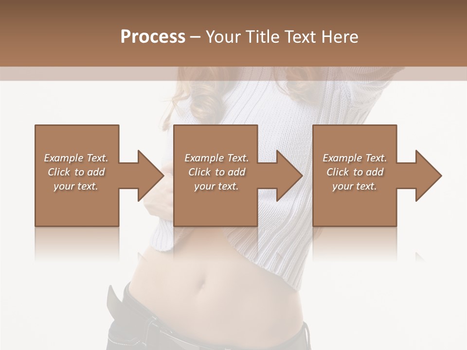 Lady Girl Blue PowerPoint Template