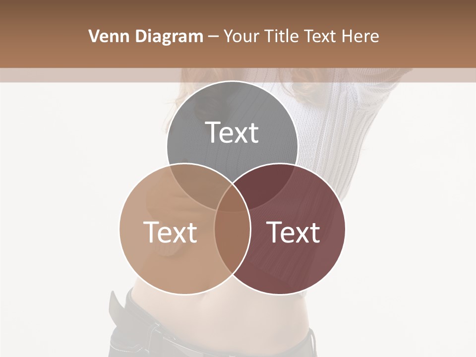 Lady Girl Blue PowerPoint Template