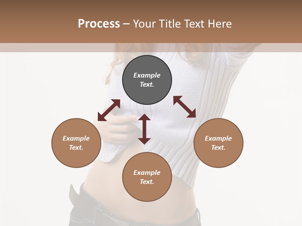 Lady Girl Blue PowerPoint Template