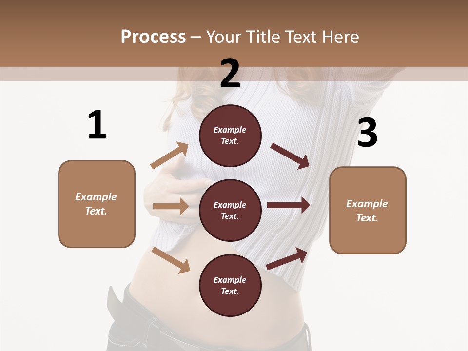 Lady Girl Blue PowerPoint Template