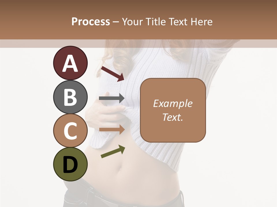 Lady Girl Blue PowerPoint Template