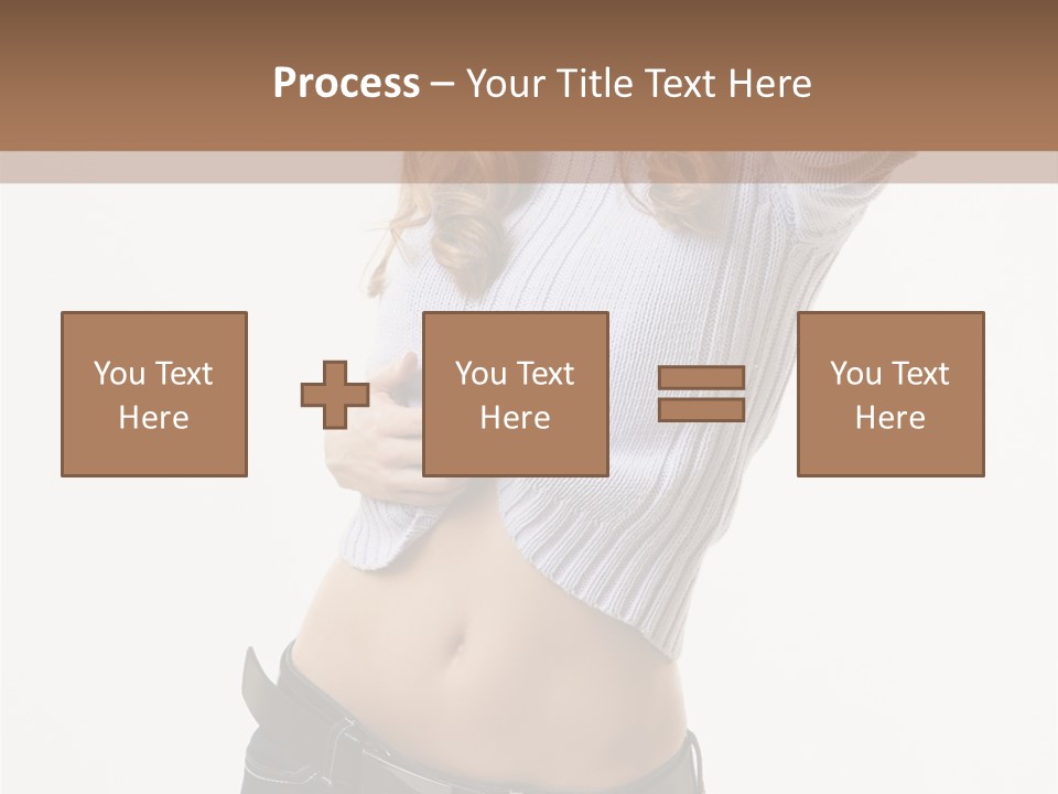 Lady Girl Blue PowerPoint Template