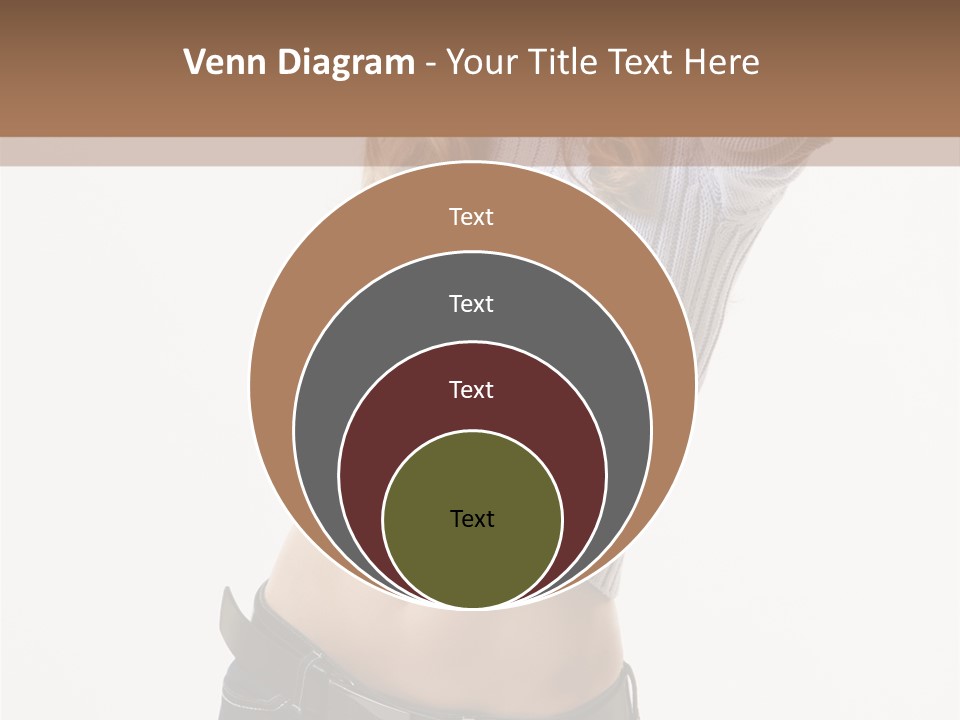 Lady Girl Blue PowerPoint Template