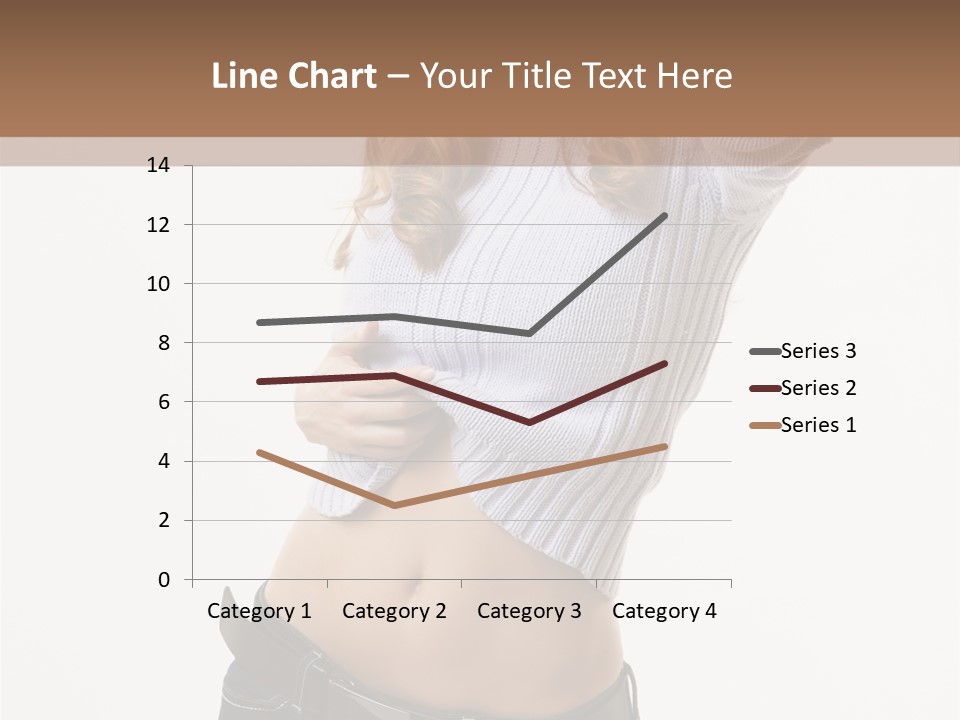 Lady Girl Blue PowerPoint Template