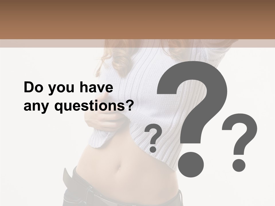 Lady Girl Blue PowerPoint Template