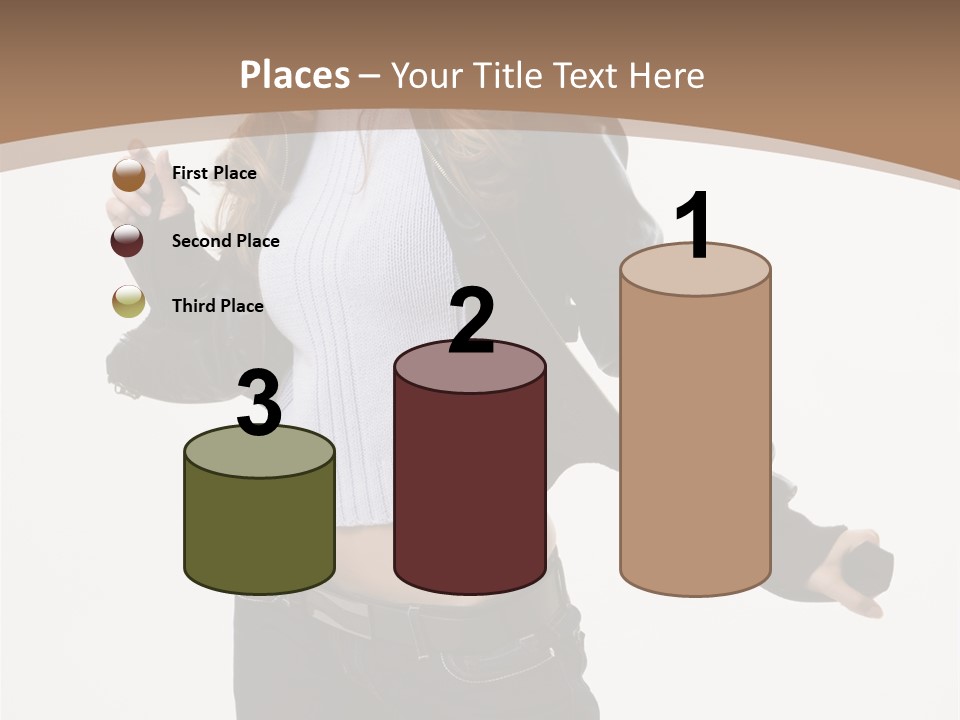 Wearing Head Caucasian PowerPoint Template