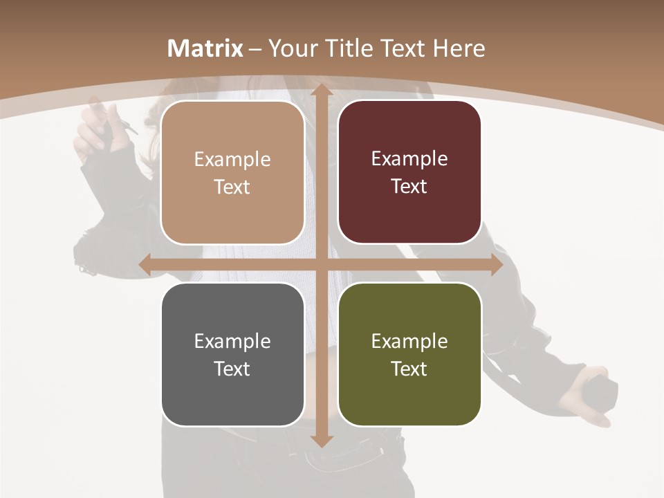 Wearing Head Caucasian PowerPoint Template