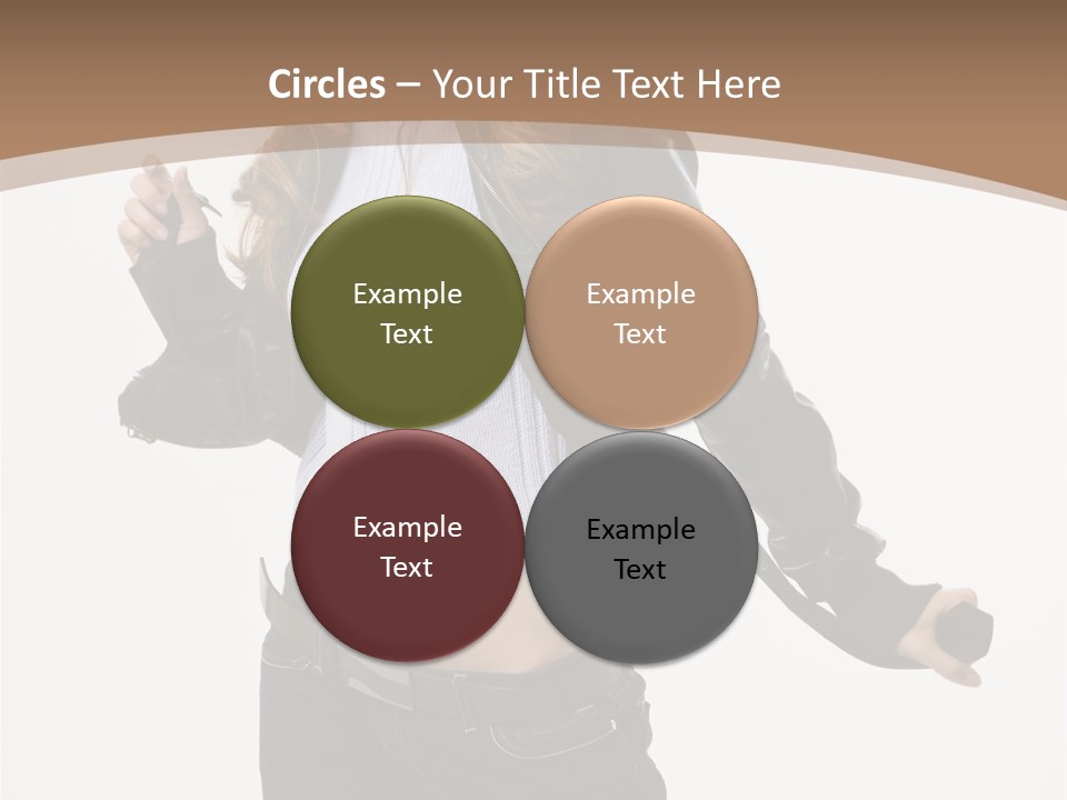 Wearing Head Caucasian PowerPoint Template