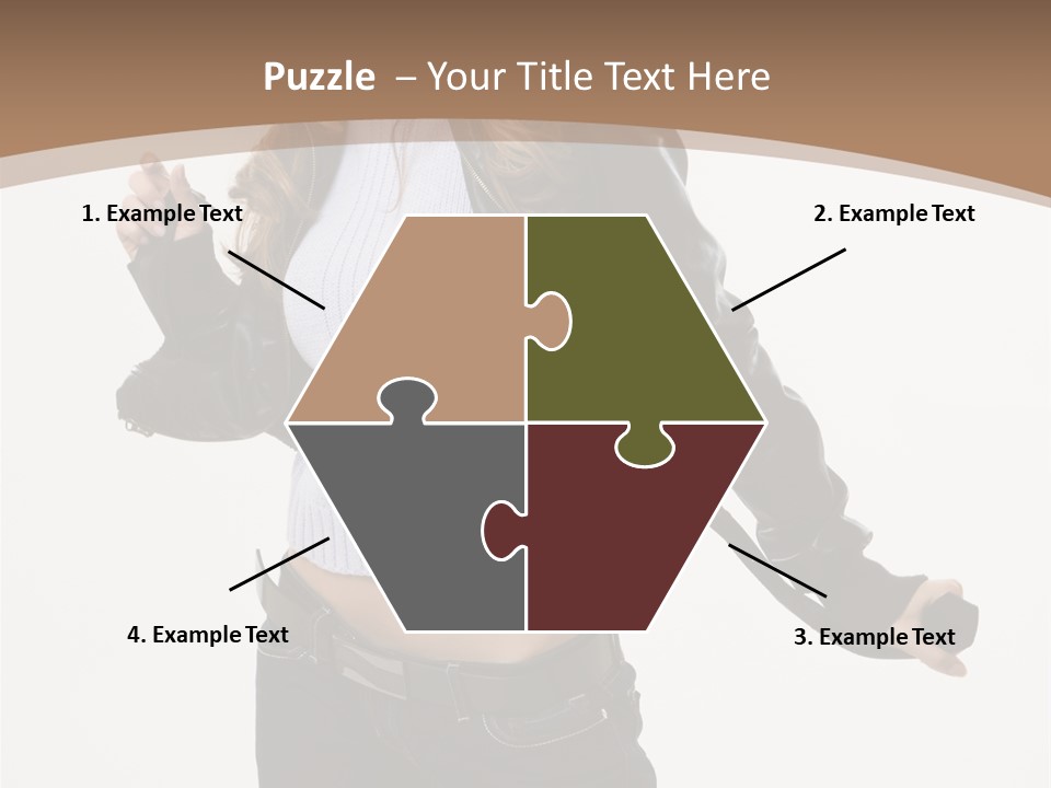 Wearing Head Caucasian PowerPoint Template