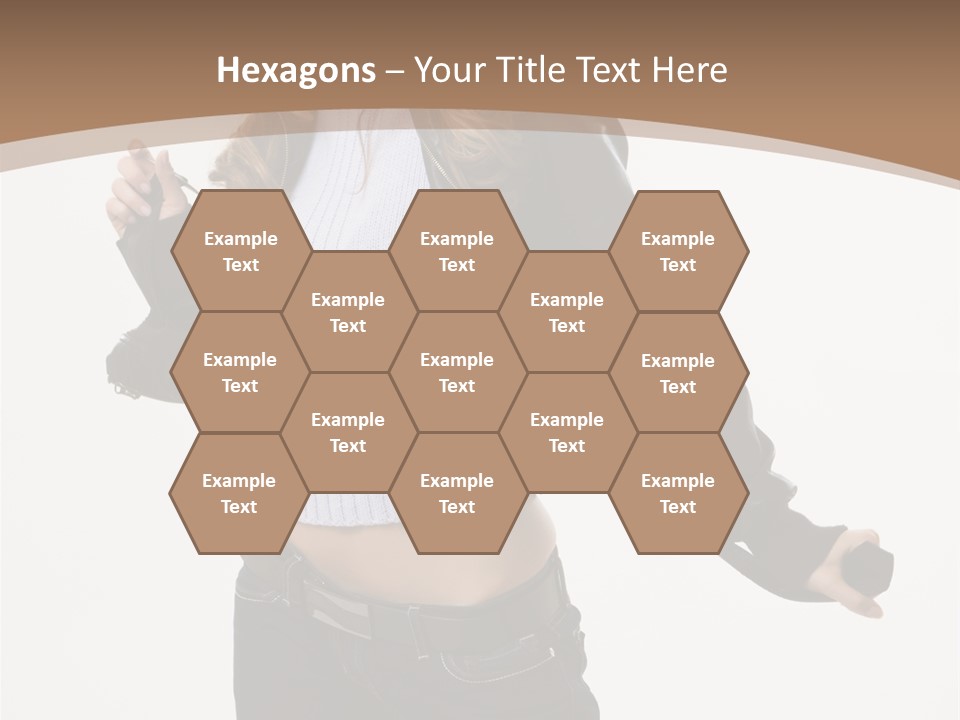 Wearing Head Caucasian PowerPoint Template