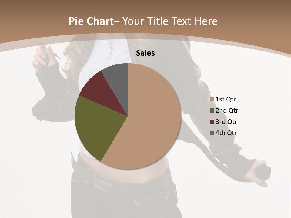 Wearing Head Caucasian PowerPoint Template