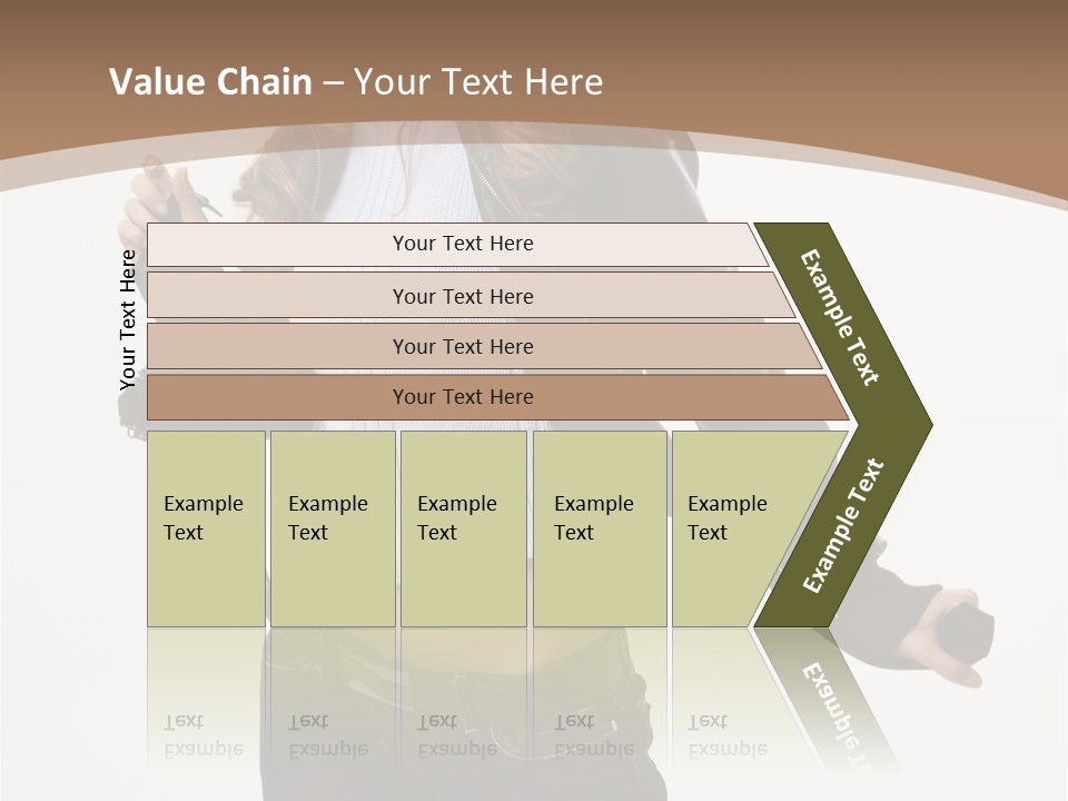 Wearing Head Caucasian PowerPoint Template