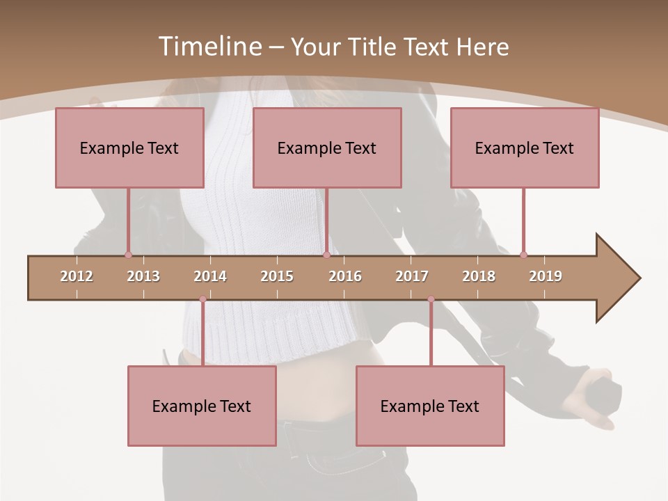 Wearing Head Caucasian PowerPoint Template