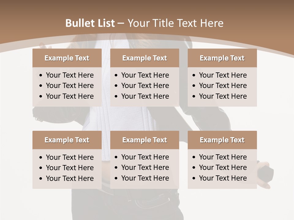 Wearing Head Caucasian PowerPoint Template