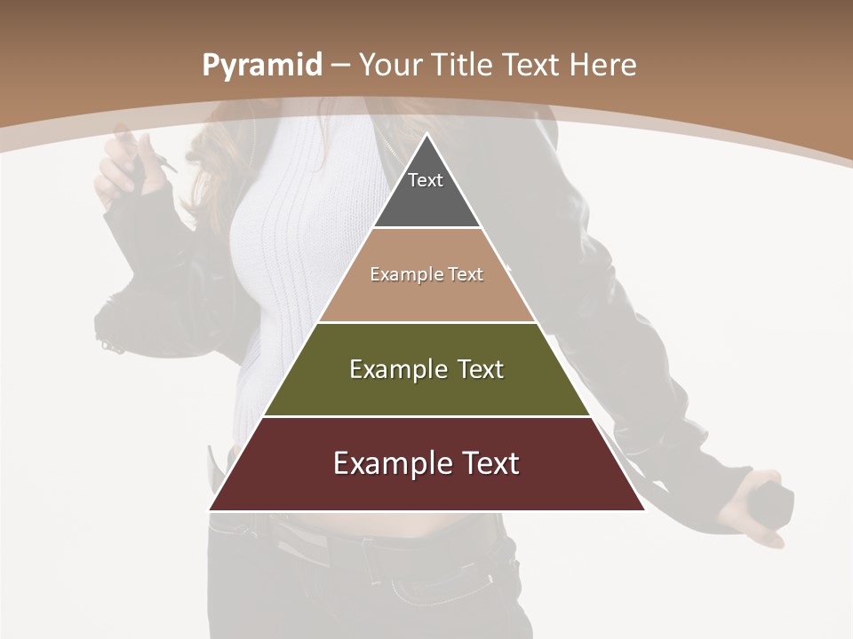 Wearing Head Caucasian PowerPoint Template