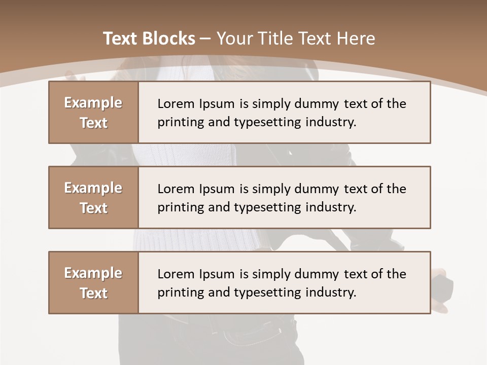 Wearing Head Caucasian PowerPoint Template