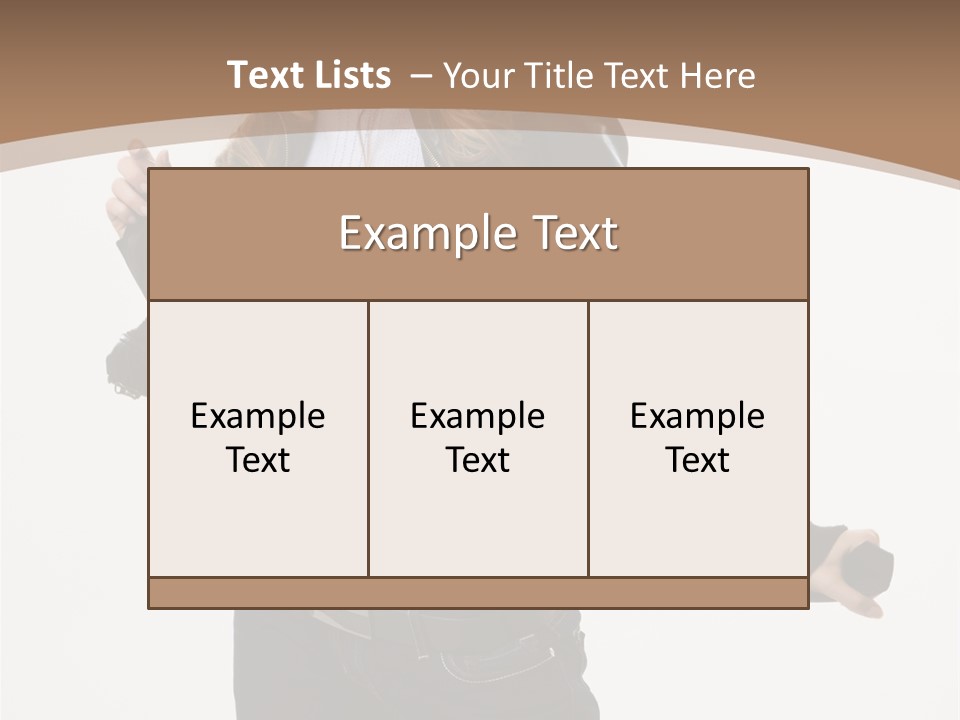 Wearing Head Caucasian PowerPoint Template