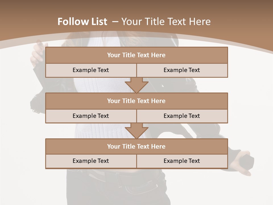 Wearing Head Caucasian PowerPoint Template