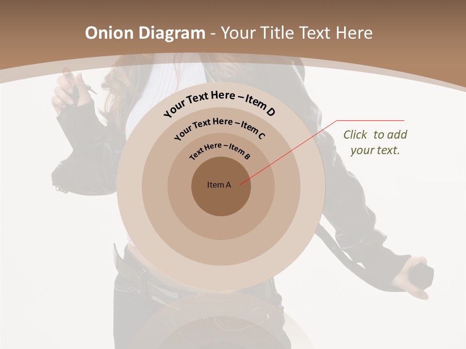 Wearing Head Caucasian PowerPoint Template