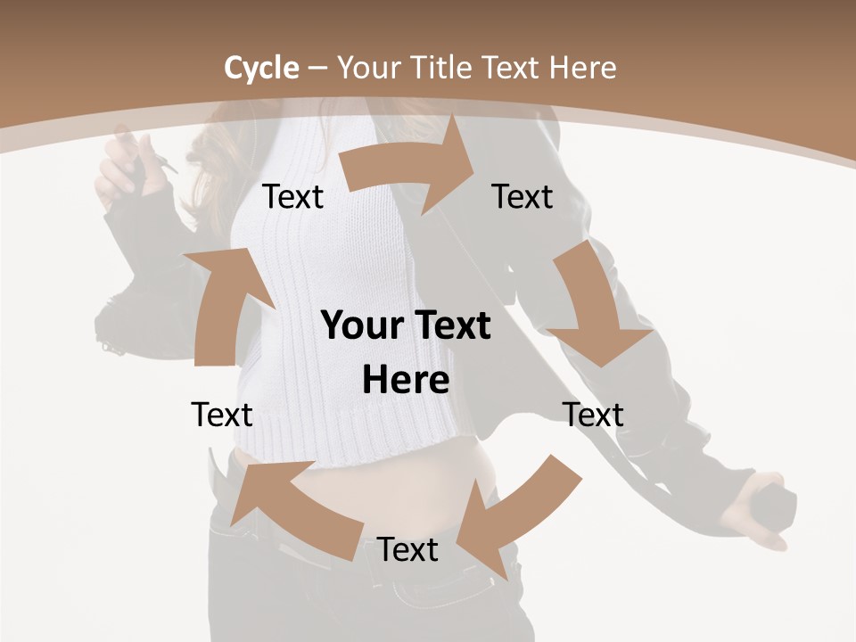 Wearing Head Caucasian PowerPoint Template