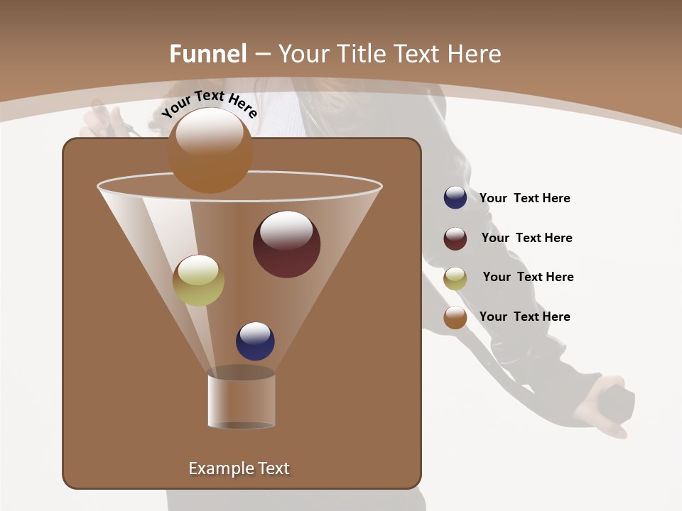 Wearing Head Caucasian PowerPoint Template