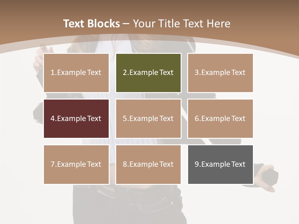 Wearing Head Caucasian PowerPoint Template